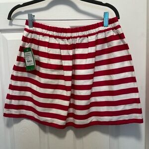 Lilly Pulitzer Pink and White Mini Skater Skirt